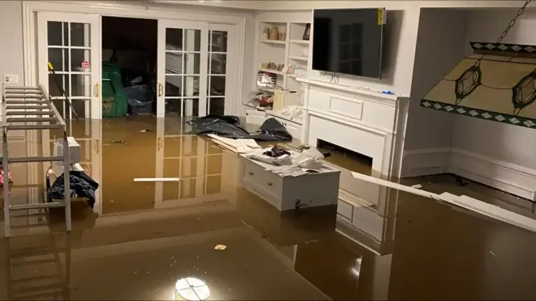 flood damage in house